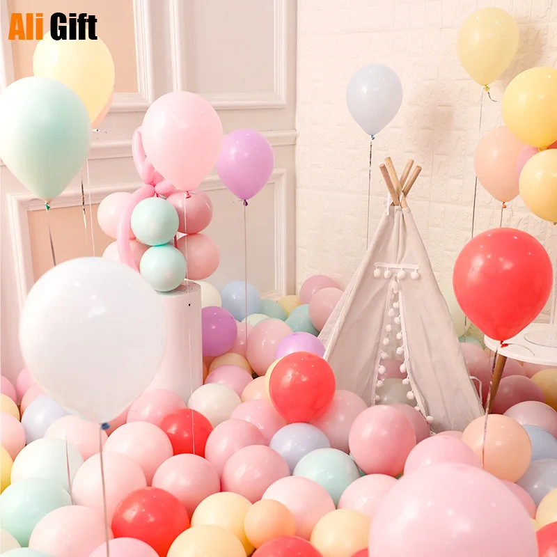 

200pcs Macaron Latex Balloons Pastel Candy Balloon Birthday Party Wedding Decoration Baby Shower Decor Air Globos