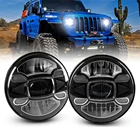 7-дюймовая светодиодная фара h4 DRL, круглые 7-дюймовые фары с DRL для Jeep Wrangler Lada Niva 4x4 УАЗ Хантер для Urban 4x4 Suzuki Samurai