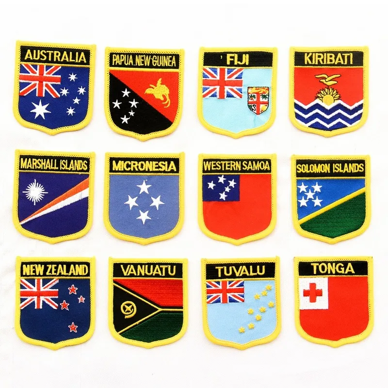 

20pcs/lot Embroidery Patches Clothing Decoration Accessories Biker Flag Outdoor Suppliers Diy Self Stick Applique