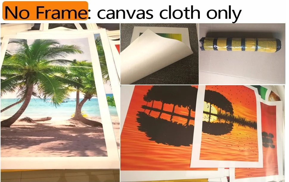 

Landscape Poster Canvas Printing Modern Yellow Tree Canvas Art Canvas Painting Wall Pictures for Living Room Wall Art