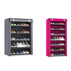 Многослойная Пыленепроницаемая стойка для обуви в сборе, простая вместительная стойка для обуви, полка для хранения, органайзер, держатель для шкафа в комбинации