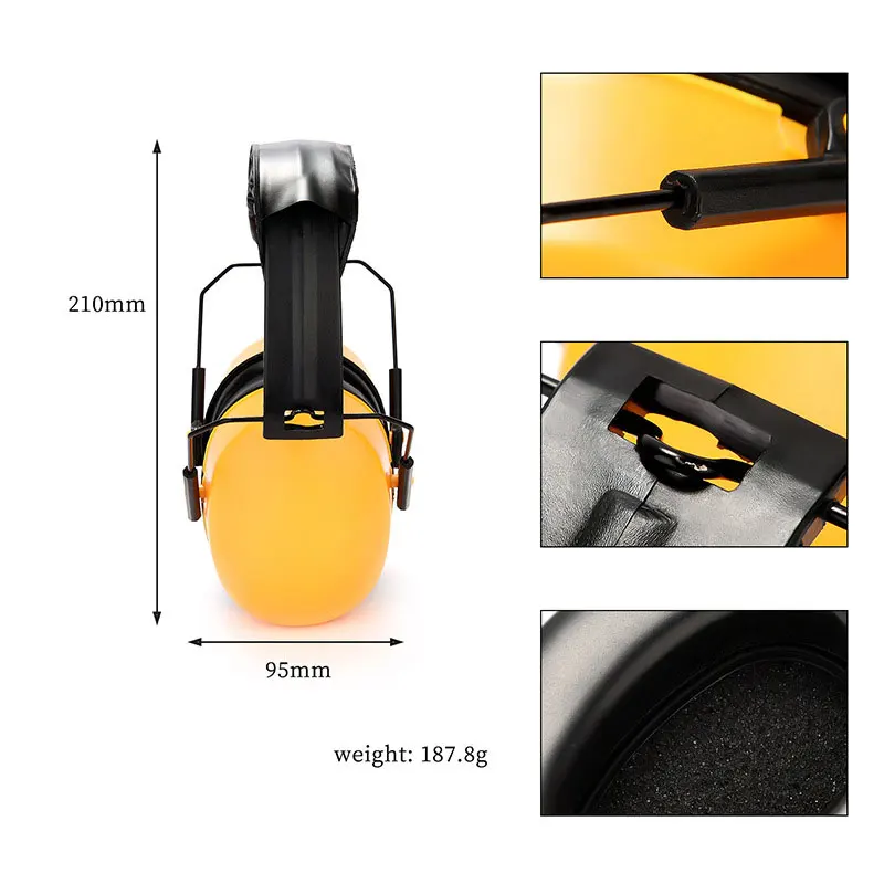 

Labor Protection Protective Earmuffs Noise Reduction Safety Work Sleep Professional Hearing Protection Headphones