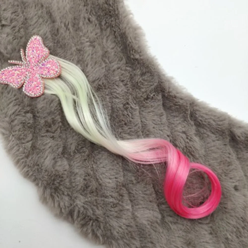 

1pcs New Girls Cute Cartoon Butterfly Colorful Wigs Hairpins Princess Sweet Hair Clips Barrettes Kids Fashion Hair Accessories