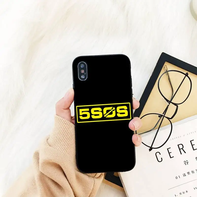 Yinuoda 5 SOS DIY окрашенный блестящий чехол для телефона iPhone 11 8 7 6 6S Plus X XS MAX 5S SE 2020 XR pro