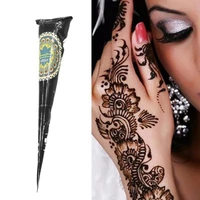 black henna cones body paint henna tattoo paste for temporary tattoo body art sticker mehndi body paint tattoo henna cream