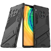 hybrid armor case for huawei mate 30 pro luxury bumper stand back phone shell mate30 shockproof case for mate 30 pro etui