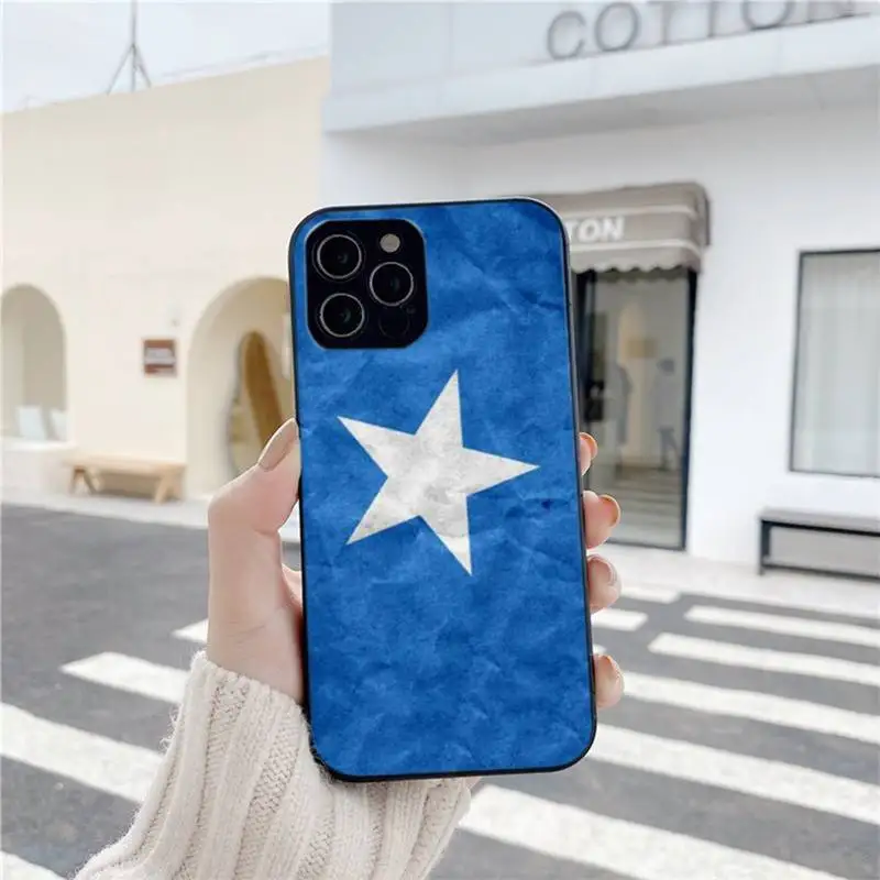 

Somali Somalia National Flag Coat Of Arms Phone Case For Iphone 6 6s 7 8 Plus XR X XS XSmax 11 12 Pro Mini Max