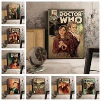 movie doctor who quality canvas painting picture retro art decor poster cafe bar wall decor living room home decor a836