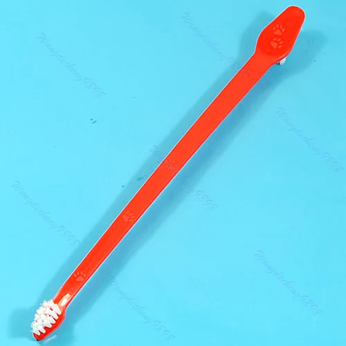 

10PCS Duel End Dog Cat Dental Pet Grooming Toothbrush 8.7'' New