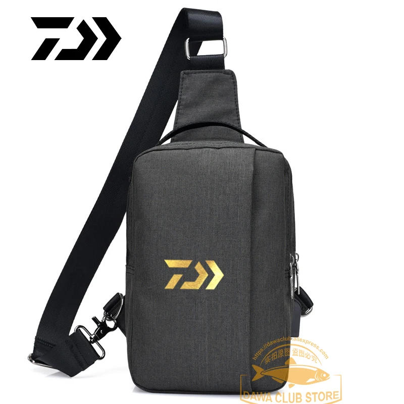 

2020 Повседневная Мужская нагрудная сумка Daiwa для рыбалки на открытом воздухе, простая модная Наплечная Сумка для альпинизма, многофункциона...