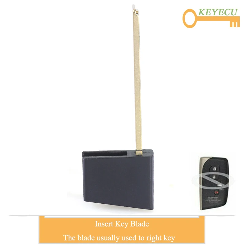 Запасной смарт ключ для автомобиля KEYECU ФОБ экстренного ключа Lexus LS460 LS600h 2013 2014 2015