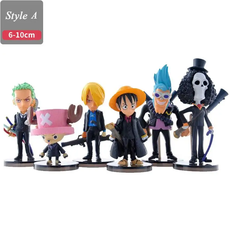 6 шт./лот цельный Аниме Обезьяна D Luffy Nami Robin Sanji Горячие фигурки модели игрушки