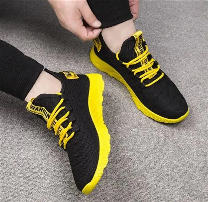 

Spring running shoes fashion trendy shoes flying woven sports shoes men