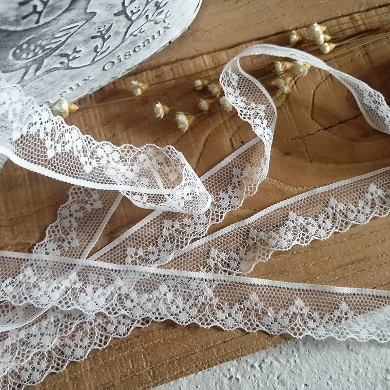 Широкая красивая белая отделка 2 см сетка в стиле цветов круглая краев скатерть