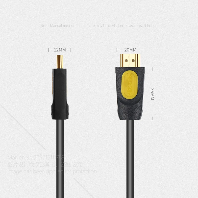 Аун Высокоскоростной HDMI Кабель обновление версии 2 0 поддержка 3D 2K 4K для ТВ HD