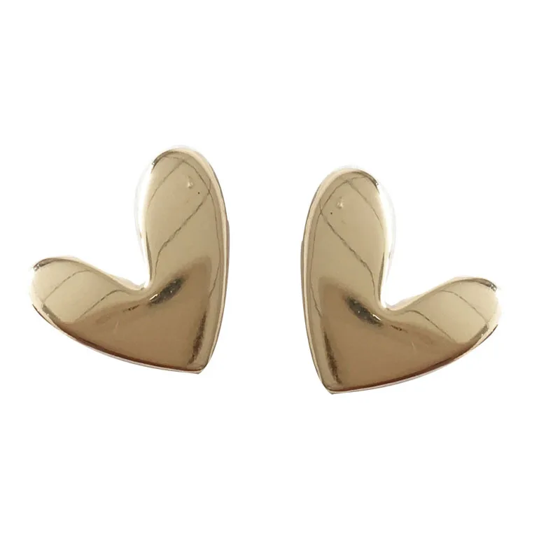 

CH-521 S925 silver needle French ins small love simple earrings niche design sense personalized earrings women