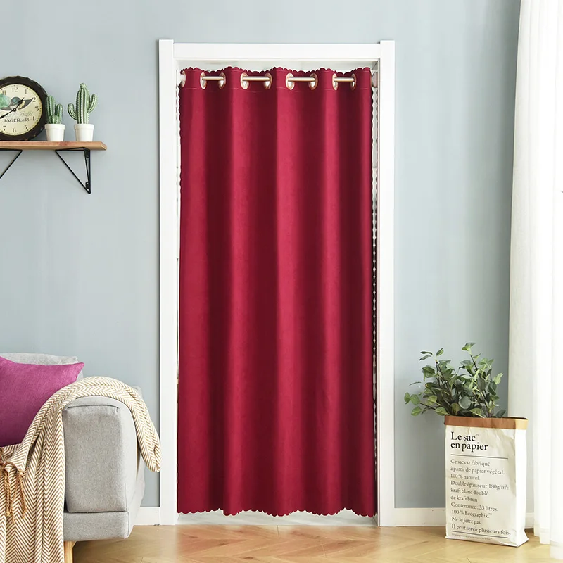 Yvonicky Sustainable Blackout Door Curtain Divider Bedroom Bay Window Sunshade Blinds Student Bed Partition Net Rod Rail Free | Дом и сад