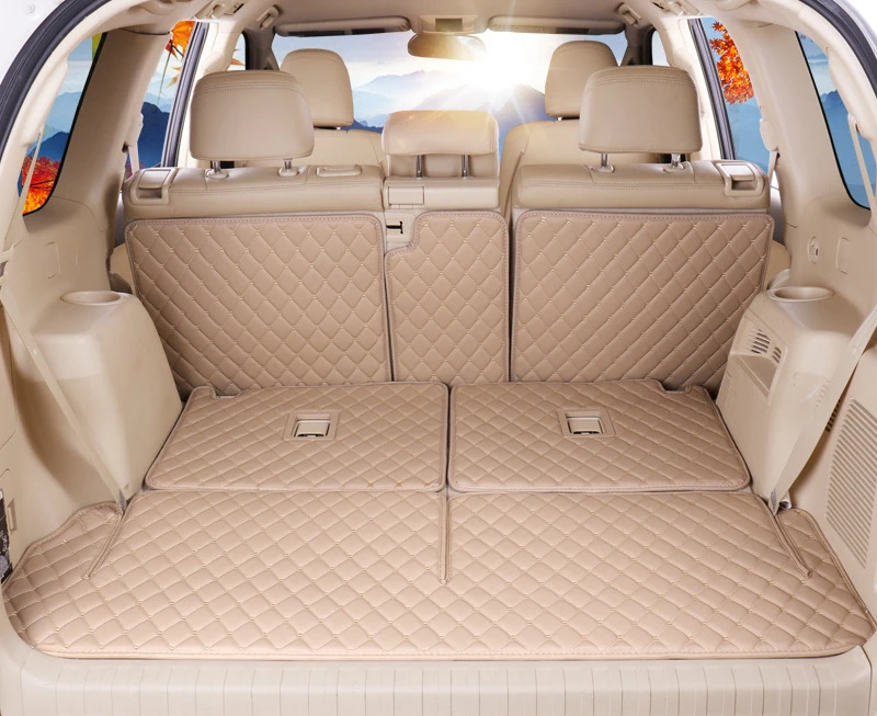 Кожаный коврик для багажника автомобиля подкладка груза Toyota Land Cruiser Prado 120 150 2010 2019