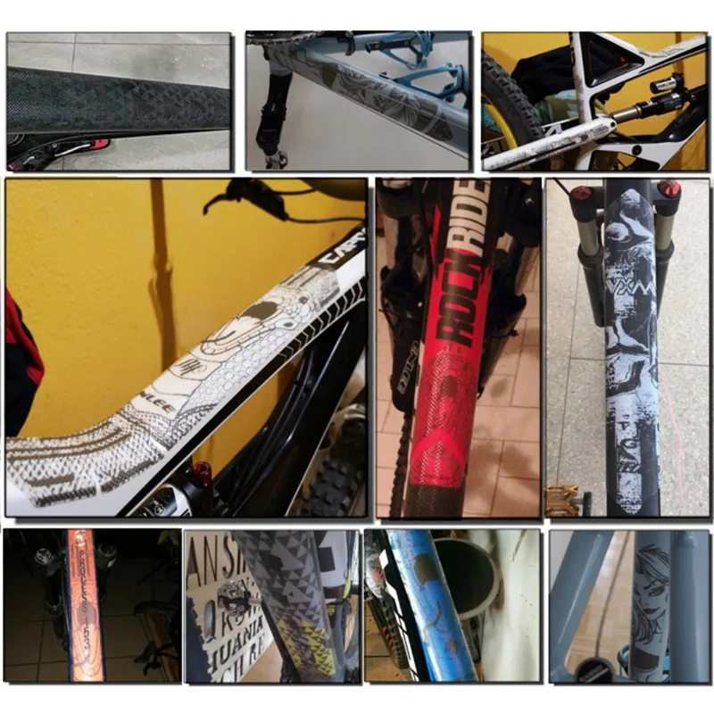 3D MTB горный велосипед стикер устойчивый к царапинам 500 микрон полумягкий ПВХ
