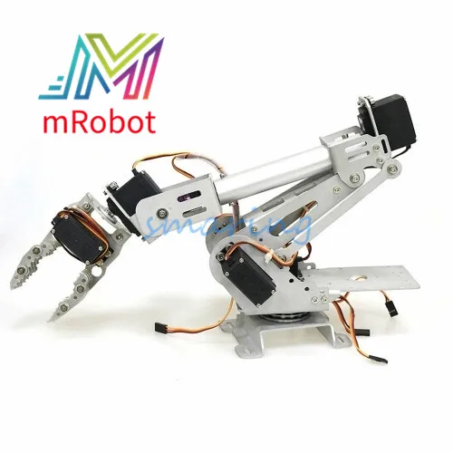 7 DOF Metal Claw Robotic Arm with Servo DIY Kit Mechanical Robot Clamp Servos | Игрушки и хобби