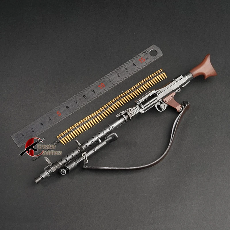 1/6 1:6 MG34 автоматическая сборка винтовки пистолет модель сборки пластиковое оружие для 1/6 солдата военные строительные блоки игрушка для