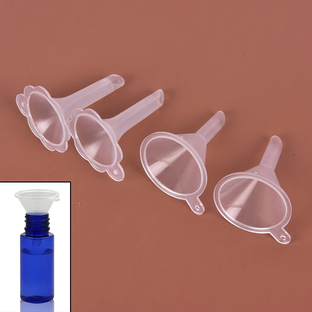 

2Pcs/Lot Clear Small Funnel Plastic For Lab Diffuser Bottle Mini Liquid Oil Funnels Labs