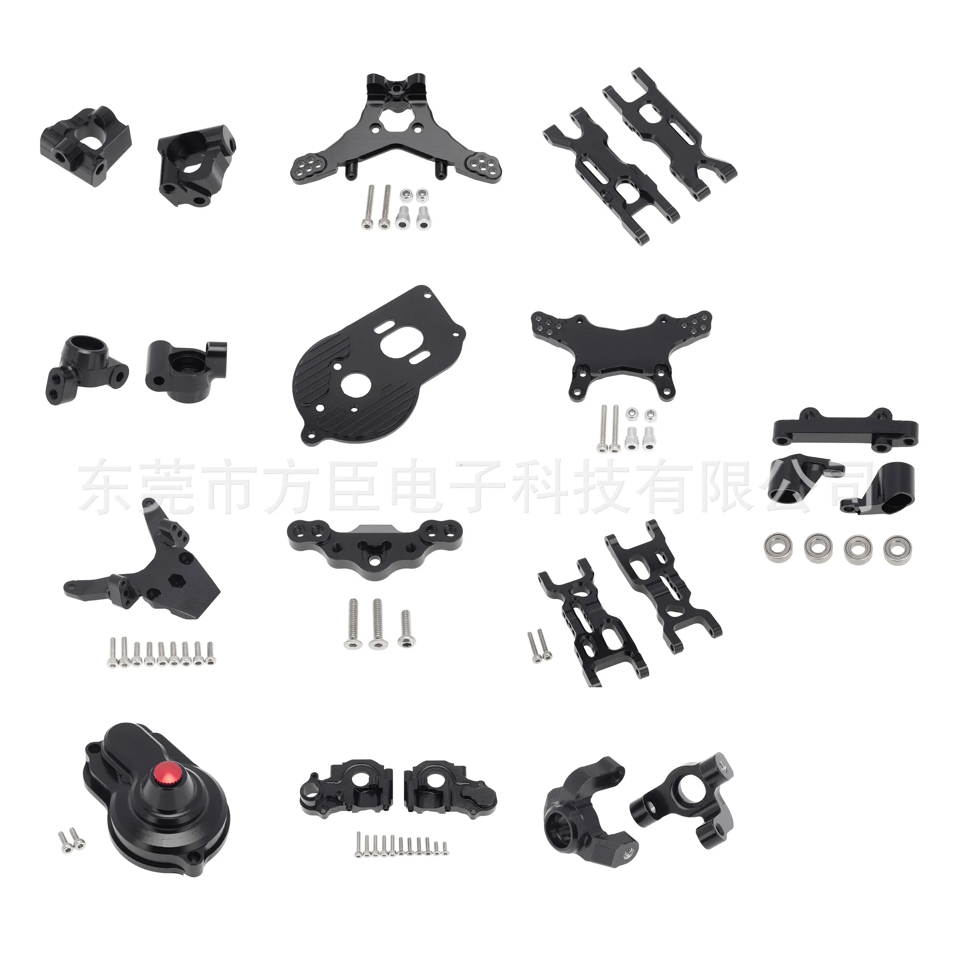 

LOSI 1/18 Mini-T 2.0 2WD Full Set Metal Upgrade Parts For RC Car Steering Cup Swing Arm Rear Axle Seat C Base