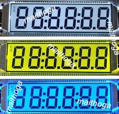 6-разрядная сегментная ЖК-панель с TN-подсветкой контактов 5 В