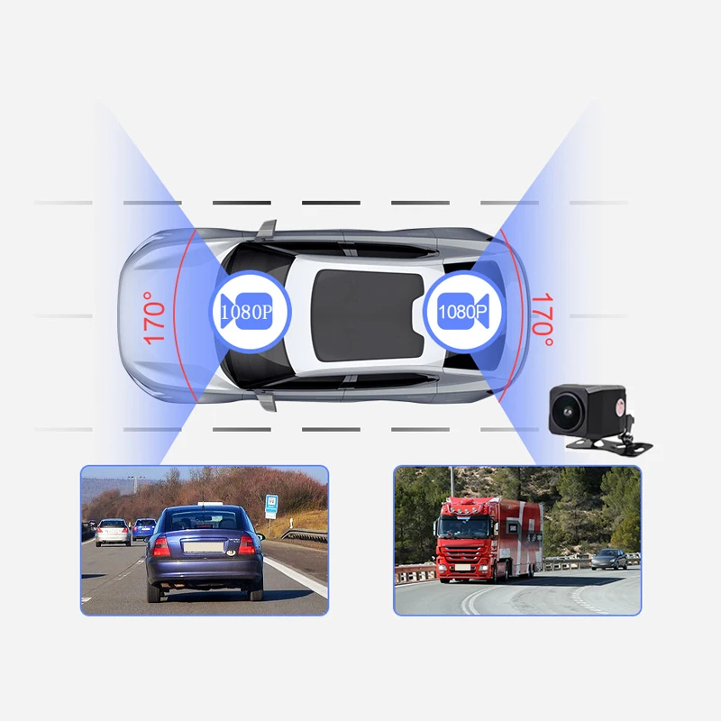Автомобильный HD 1080P цифровой мини-видеорегистратор ADAS Автоматический цифровой рекордер видеорегистратор для андроид мультимедийный проигрыватель