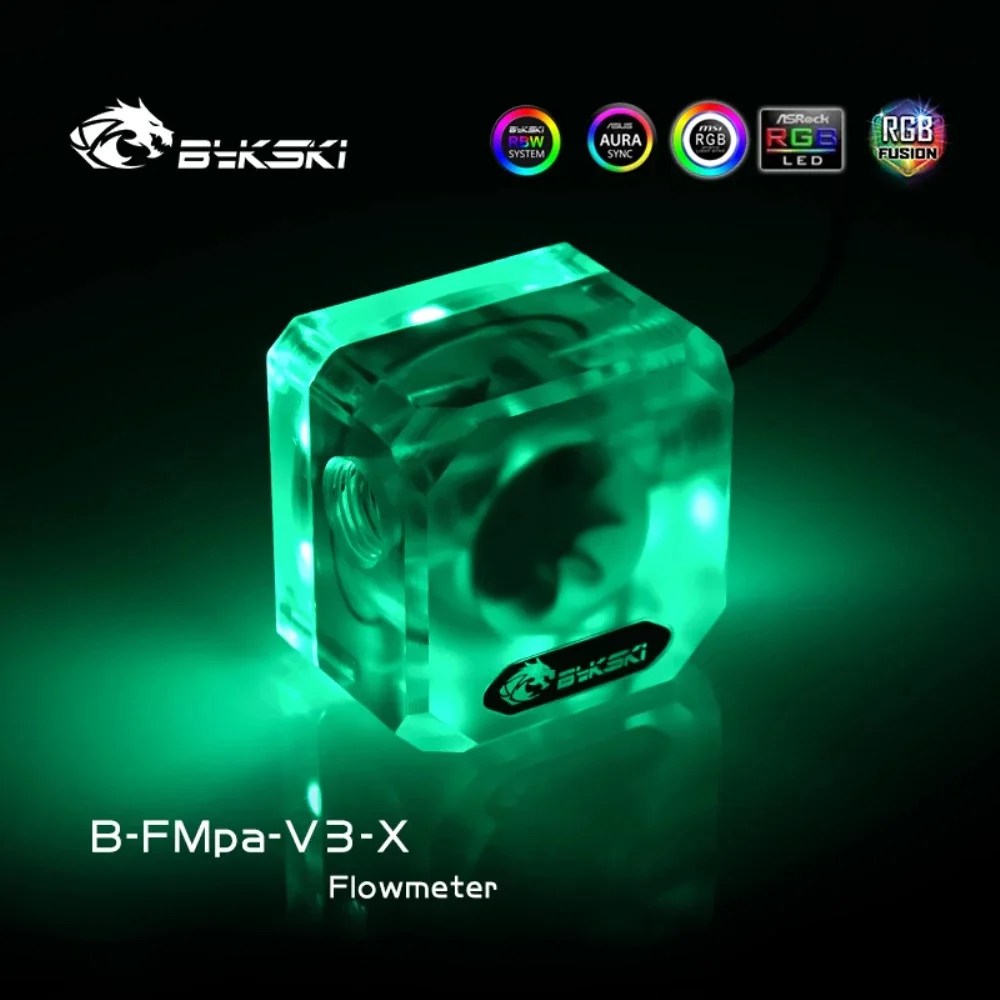 Bykski B FMpa V3 X матовая акриловая вода G1/4 RBW(5v) RGB(12v) система освещения водяного
