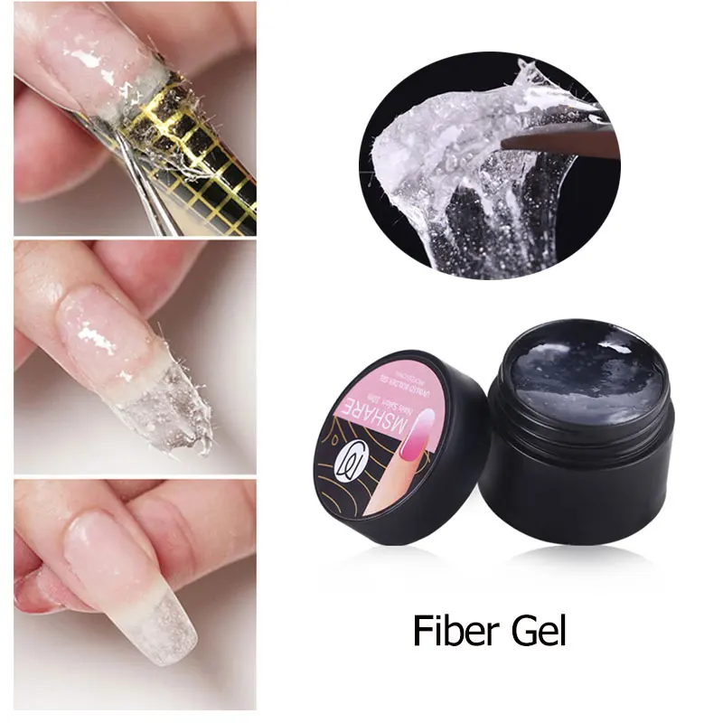 

MSHARE Builder Gel Lacquer Camouflage Quick Extension Glue UV Clear Nail Acrylic Nails Semi Permanent Polish in a Bottle 10ml