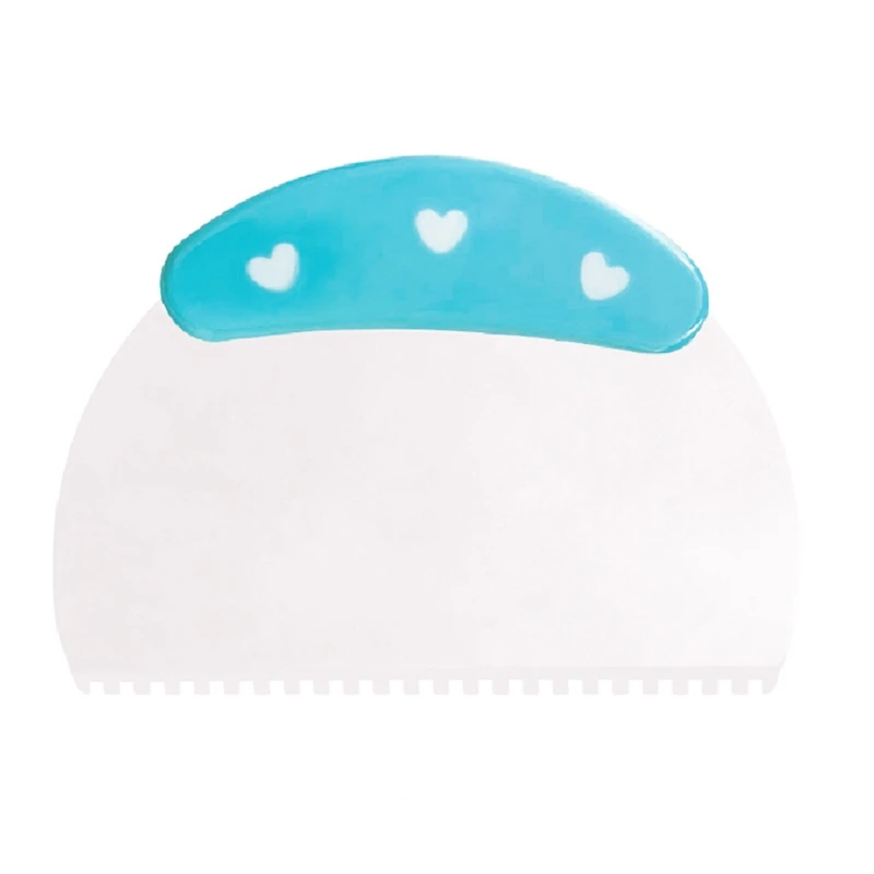 

H7JB White Cake Scraper Silicone Edge Variety of Pattern Styles Zigzag Wave Buttercream Icing Decoration Edge Stripe Kitchen