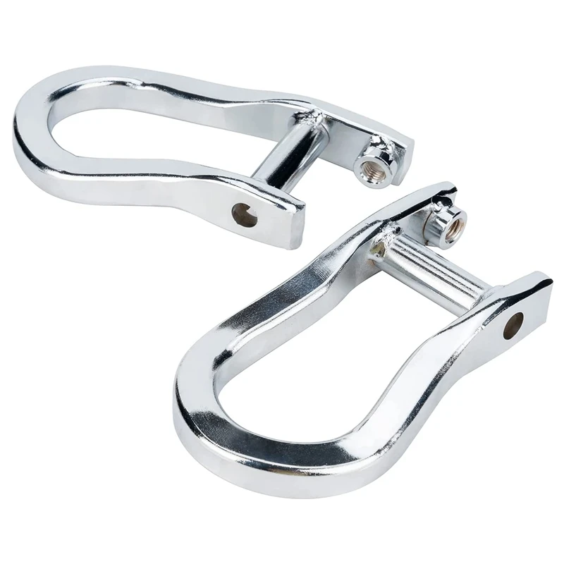 

(2Pcs,Silver) Front Bumper Auto Parts Tow Hook Shackles for Chevy Silverado GMC Sierra 1500 2007-2018 Silverado 84192871