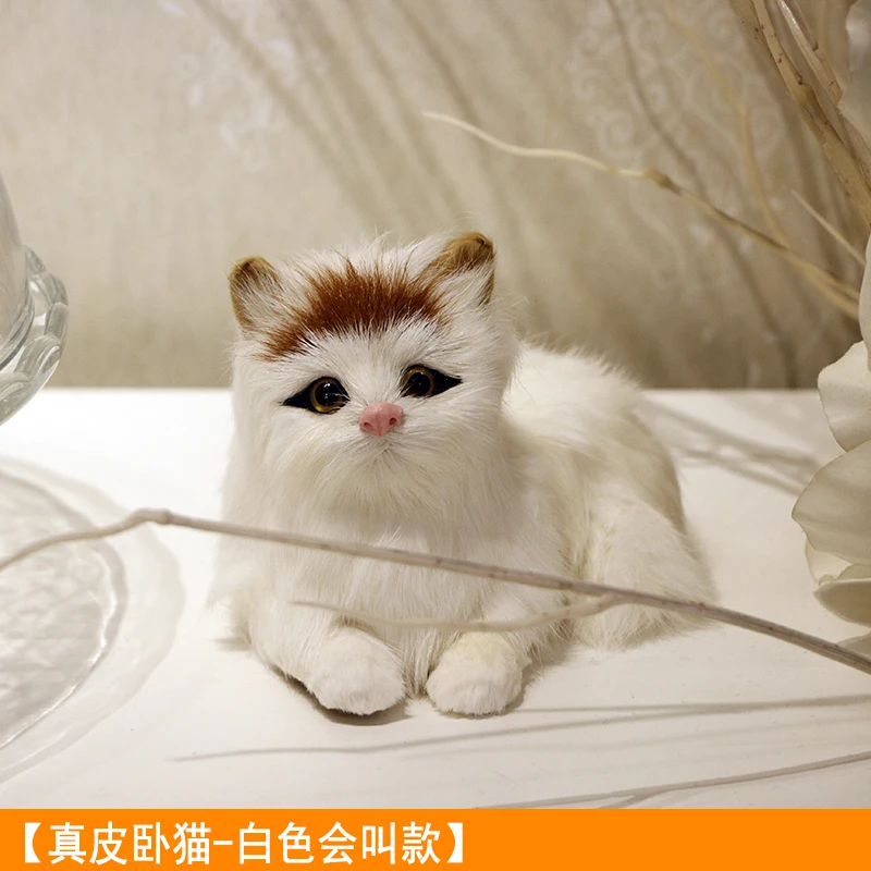 

Новинка, креативная настольная кукла-кошка, украшения для дома, детские рождественские подарки, имитация игрушек DD60FZ