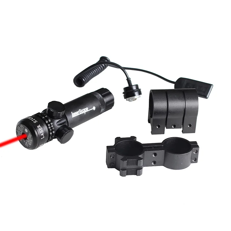 red laser scope Тактическое лазерное крепление зеленый красный точечный лазерный прицел охотничий прицел 20 мм Airsoftsport Rail& Barrel крепление Переключателя Давления - Цвет: red laser scope