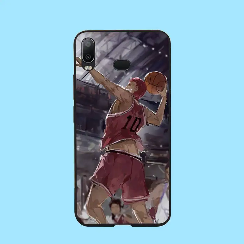 Японский мягкий силиконовый черный чехол PENGHUWAN с аниме Slam Dunk для Samsung A10 A20 A30 A40 A50 A70