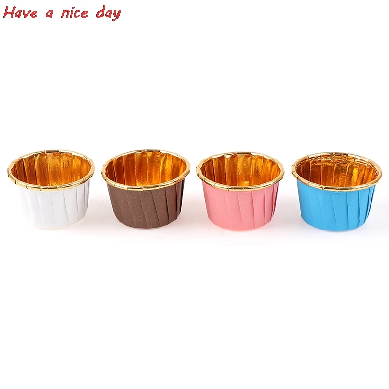 

Hot 50/100PCS/Pack Muffin Cupcake Liner Cake Wrappers Baking Cup Tray Case Cake Paper Cups Pastry Tools Party Supplies
