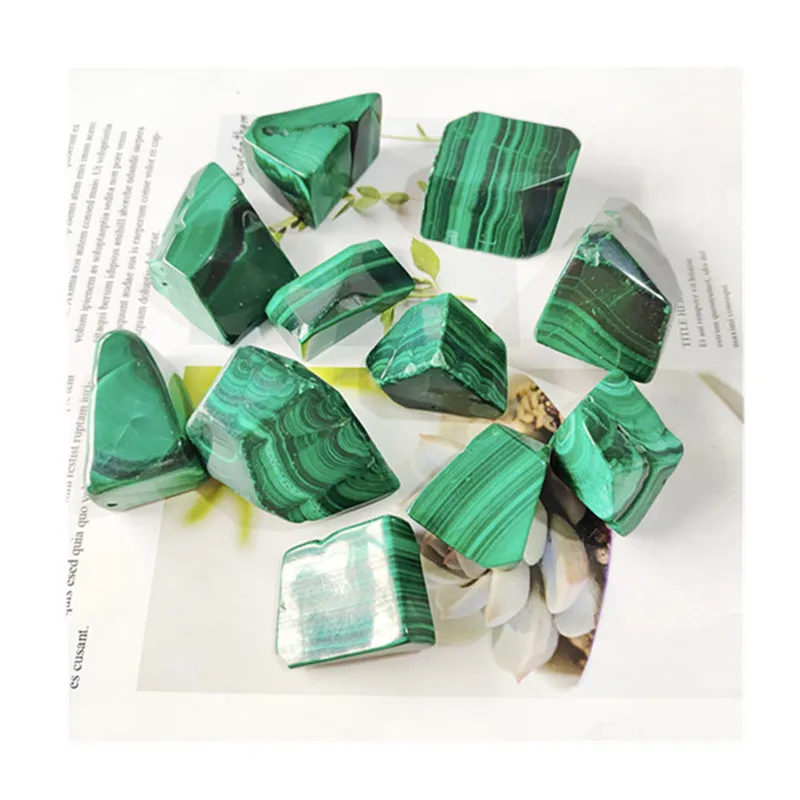 

Натуральные резные зеленые лечебные камни из Малахита