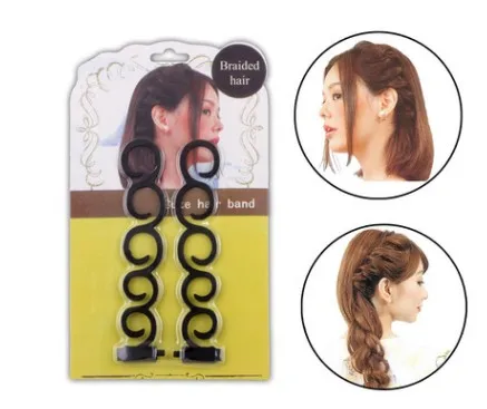

2x Waterfall Twist Roller French Braid Twist Back Hair Styling Braid Tool Clip