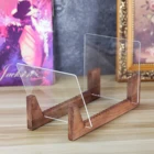 Современный держатель для виниловых записей, стойка большой емкости для демонстрации, вмещает до 25 альбомов, Высококачественная твердая сосновая древесина, прочная и ручная работа