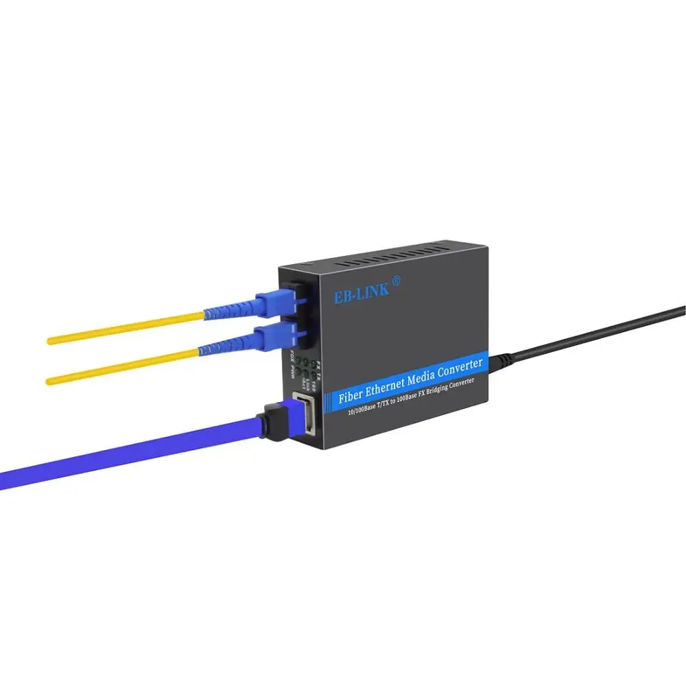 10/100 м Одномодовый 1310нм дуплексный SC волоконно-оптический к RJ45 Ethernet