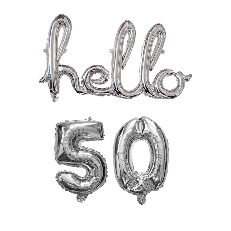 Розовое золото Hello 30 Детские воздушные шары детский душ 21th 30th День Рождения Декор