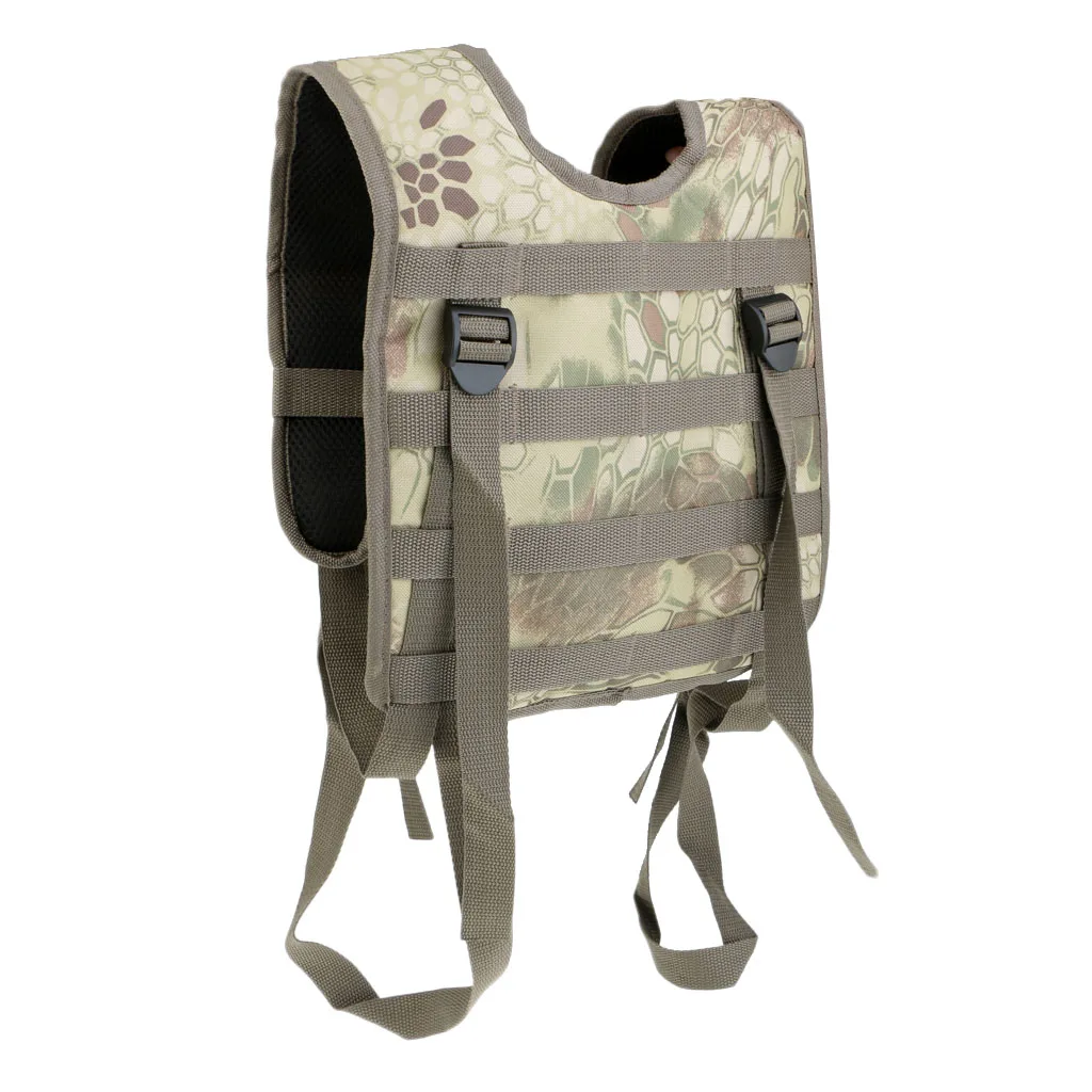 Camo 18.9x6.7x2.4in Модульный Оксфордский h-жгут Molle жилет подтяжки для боевого ремня CP 5 цветов тактический жилет для кемпинга - Цвет: Camo 18.9x6.7x2.4in