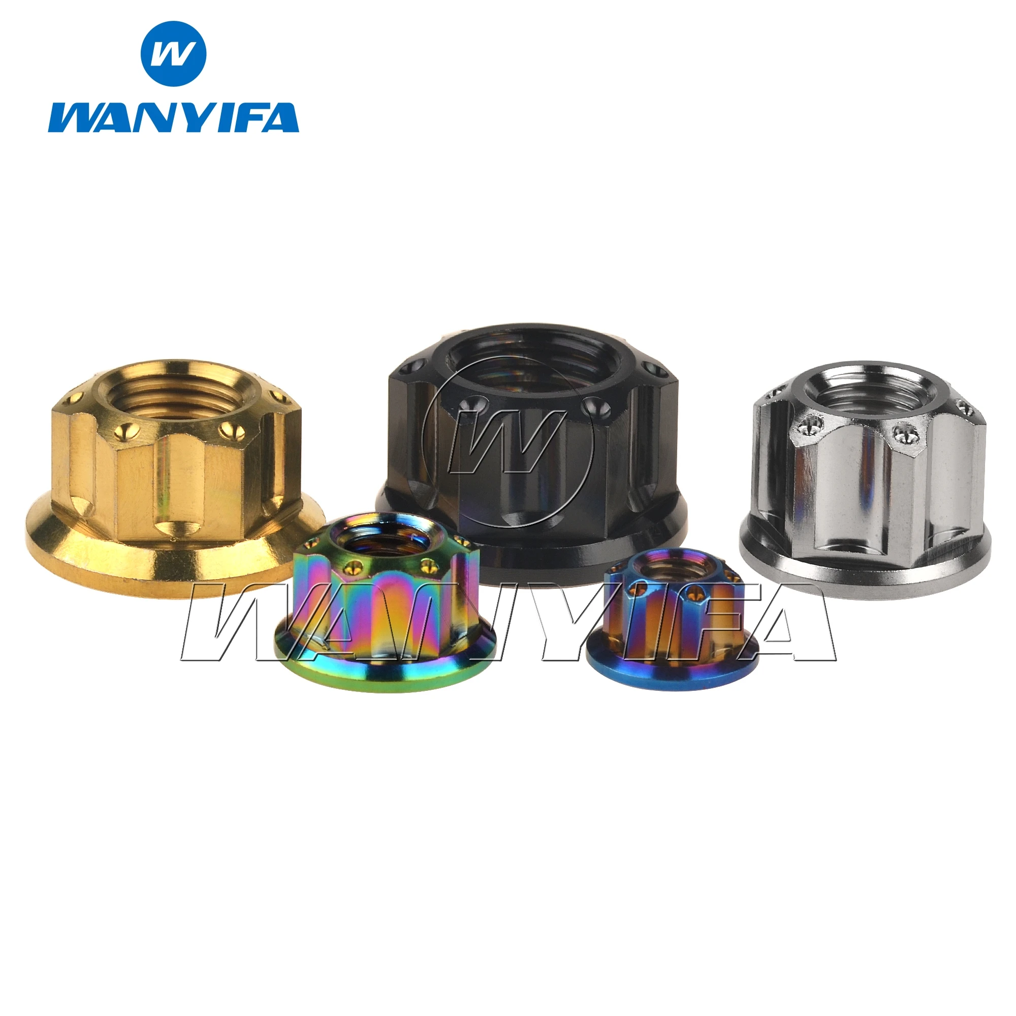 Титановый гайка &quotWanyifa&quot M6 M8 M10 M12 1 25 шаг M14 5 M16 Torx фланец шестигранные титановые
