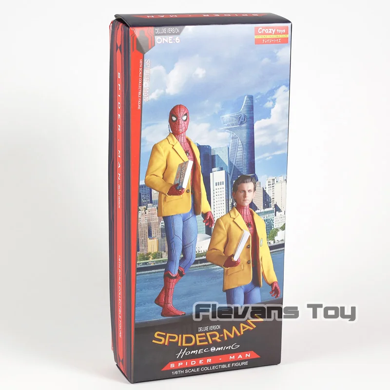Сумасшедшие игрушки Человек-паук Spiderman 1/6th весы ПВХ фигурка Статуэтка Коллекционная модель игрушка