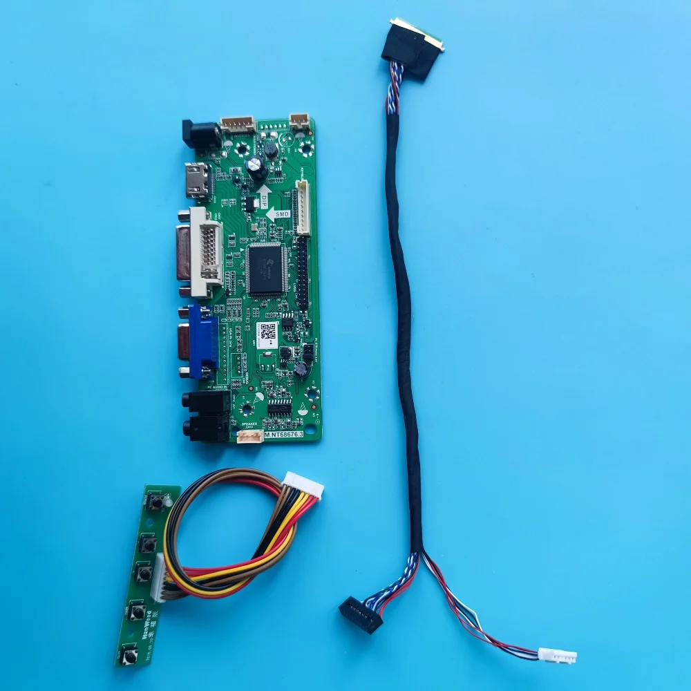 

Комплект для детской версии/L01/001/101 панель контроллера LED LCD VGA DVI LVDS 40pin монитор M.N68676 1024X60 0 панель 10,1"