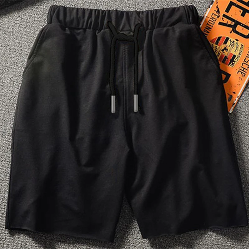 

New 2021 Men's Fashion Summer Fitness Casuals Loose Jogging Medium Pants In Solid Color 5 Pants Men's Training Gym Sports Shorts