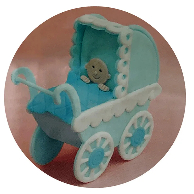 Новая пластиковая коляска формочки для печенья набор детского дня рождения