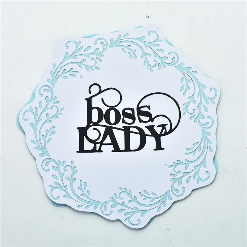 Металлические штампы Eastshape Boss Lady новинка 2019 для изготовления открыток