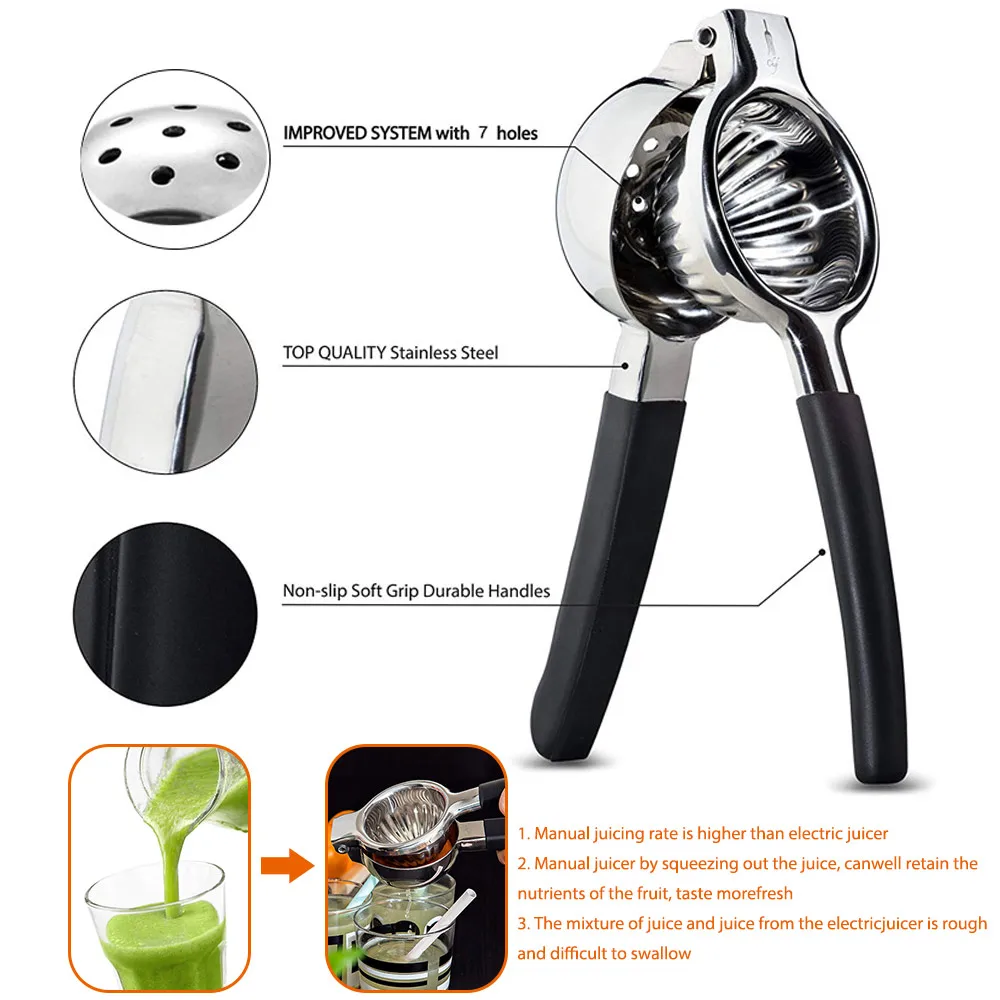 Соковыжималка для лимонов из нержавеющей стали ручная соковыжималка цитрусовых